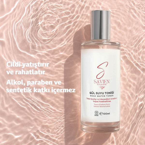 Güneş Kremi & Gül Suyu Tonik Bakım Paketi | Doğal İçerik, 50 SPF Güçlü Koruma | Ton Eşitleyici, Leke Karşıtı & Yaşlanma Karşıtı Bakım
