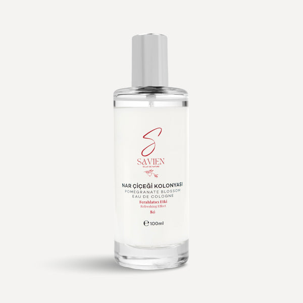 SAVIEN Nar Çiçeği Kolonya 80° - Gün Boyu Ferahlatıcı Etki 100ml