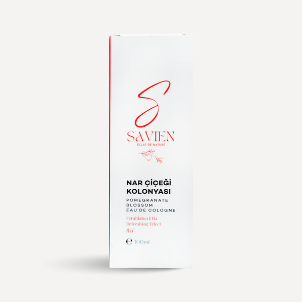 SAVIEN Nar Çiçeği Kolonya 80° - Gün Boyu Ferahlatıcı Etki 100ml