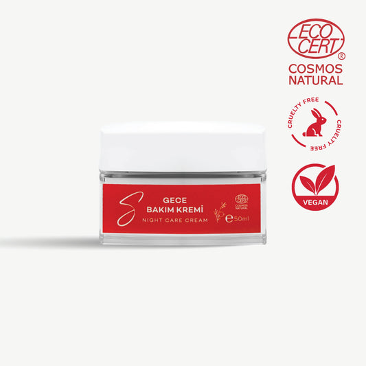 Kırışıklık Karşıtı, Sıkılaştırıcı ve Aydınlatıcı Gece Kremi