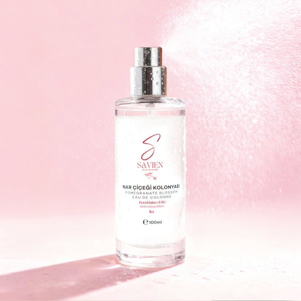 SAVIEN Nar Çiçeği Kolonya 80° - Gün Boyu Ferahlatıcı Etki 100ml