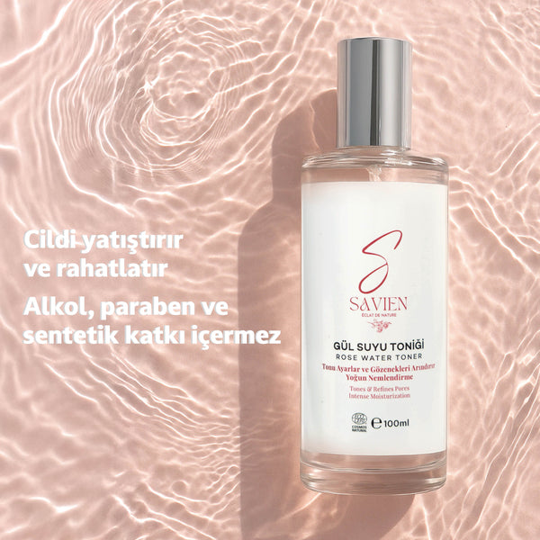Güneş Kremi & Gül Suyu Tonik Bakım Paketi | Doğal İçerik, 50 SPF Güçlü Koruma | Ton Eşitleyici, Leke Karşıtı & Yaşlanma Karşıtı Bakım
