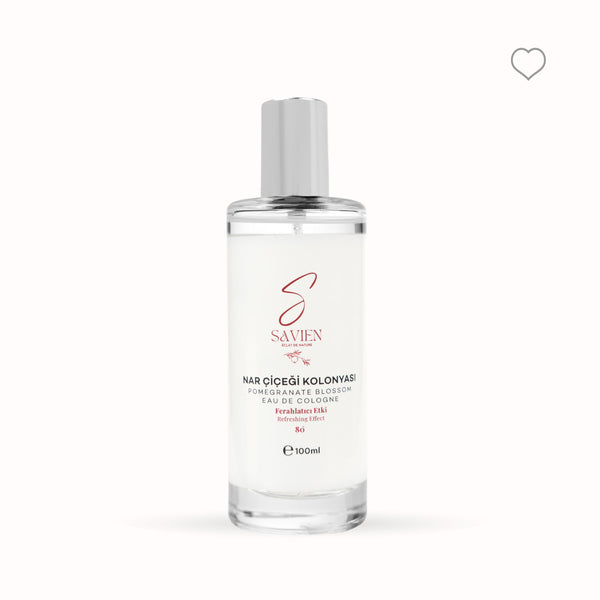 SAVIEN Nar Çiçeği Kolonya 80° - Gün Boyu Ferahlatıcı Etki 100ml